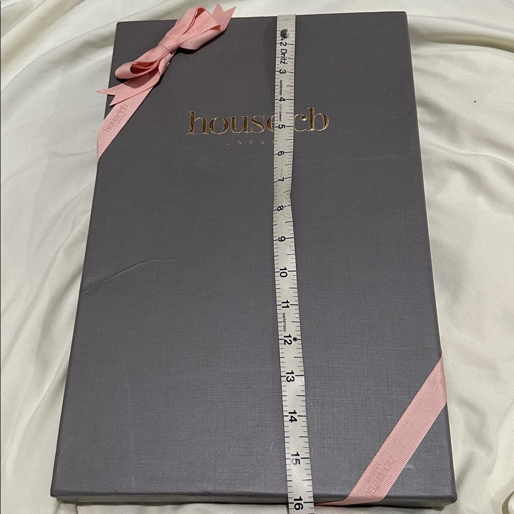 House of CB Gray Gift Box with Pink Ribbon - Picture 3 of 3